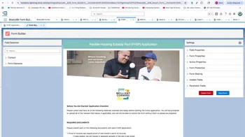 Form Builder canvas preview