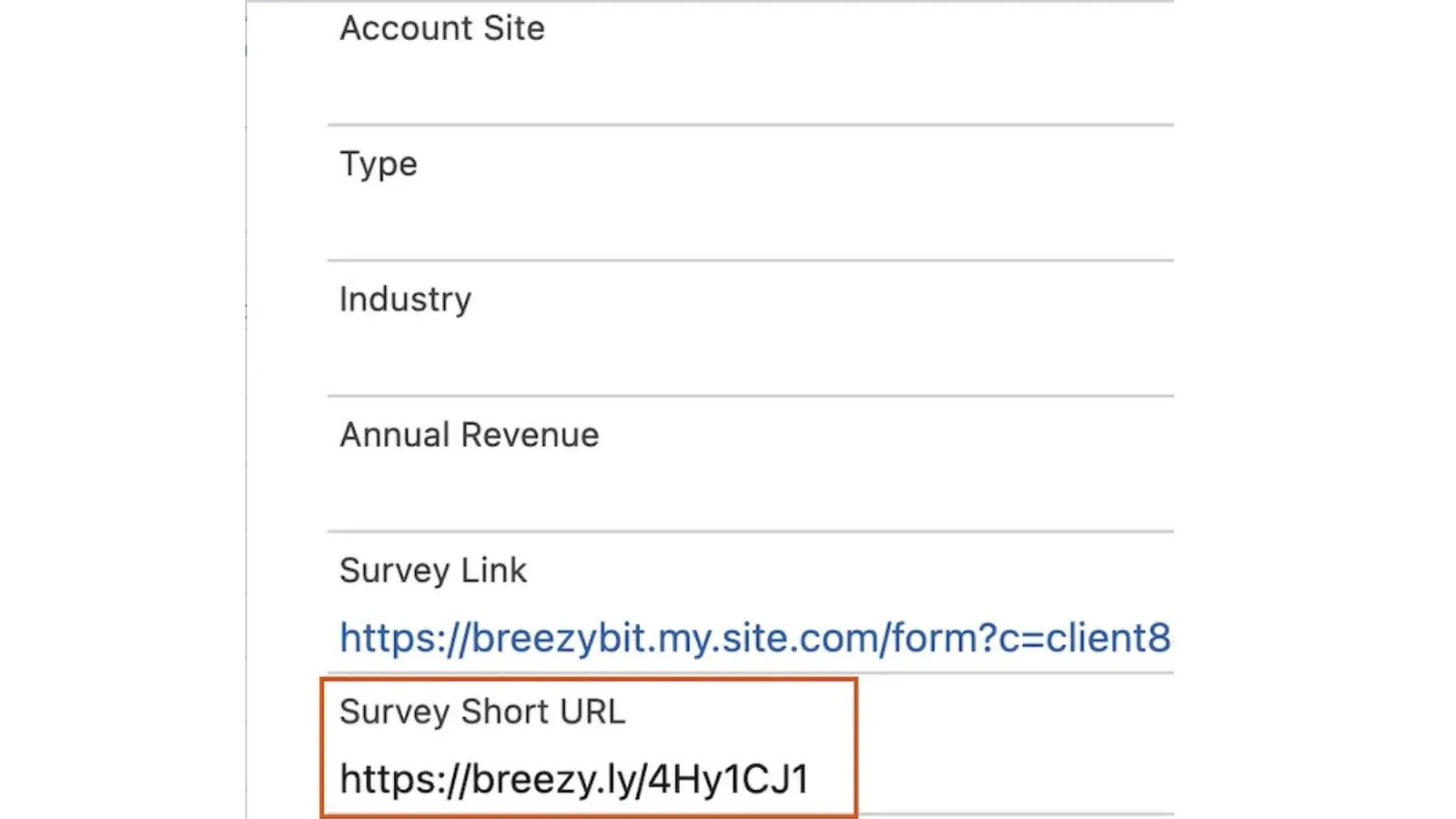 URL Shortener interface preview